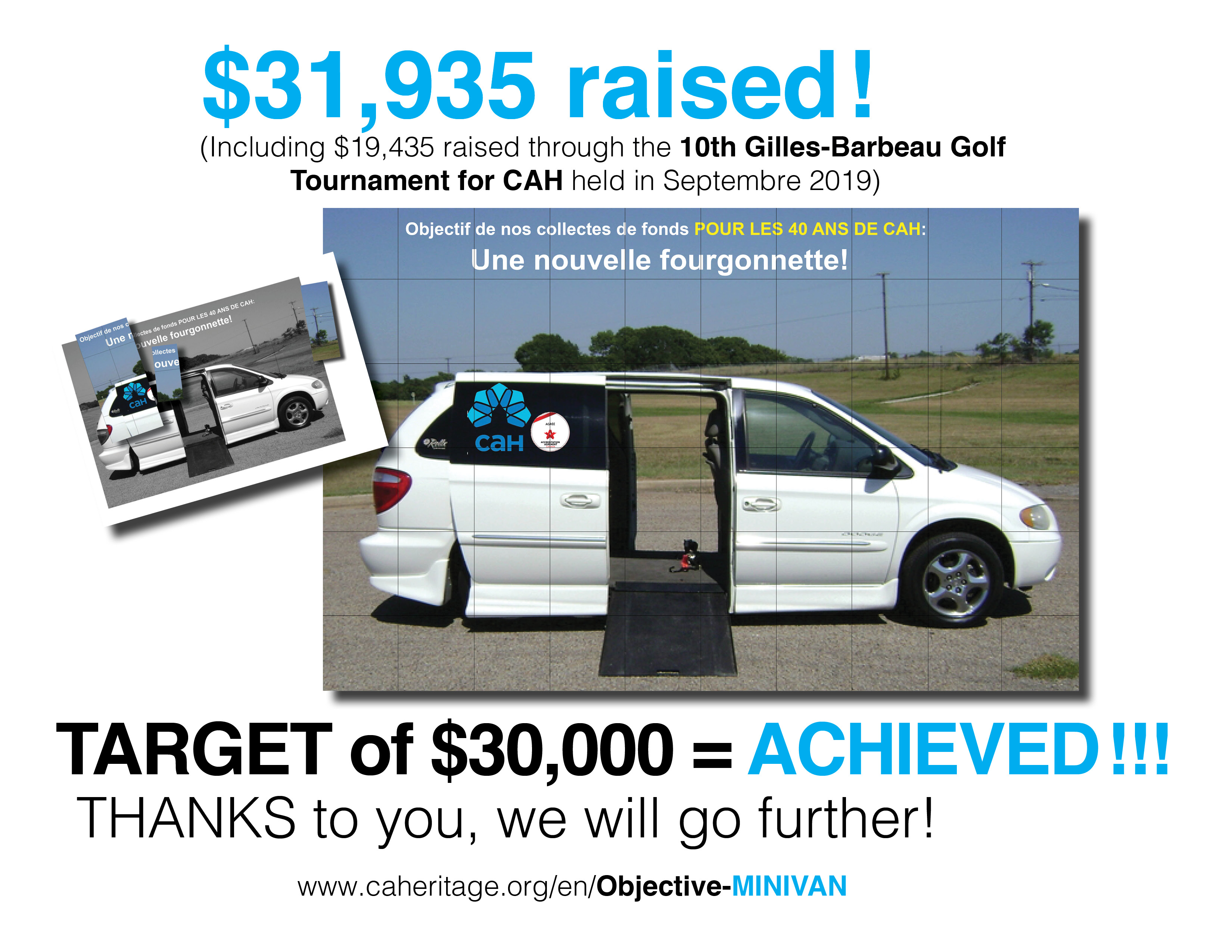 Image pour 2020 target : 30,000 $ = Achieved